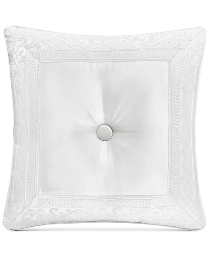 J Queen New York Bianco Tufted Decorative Pillow， 20