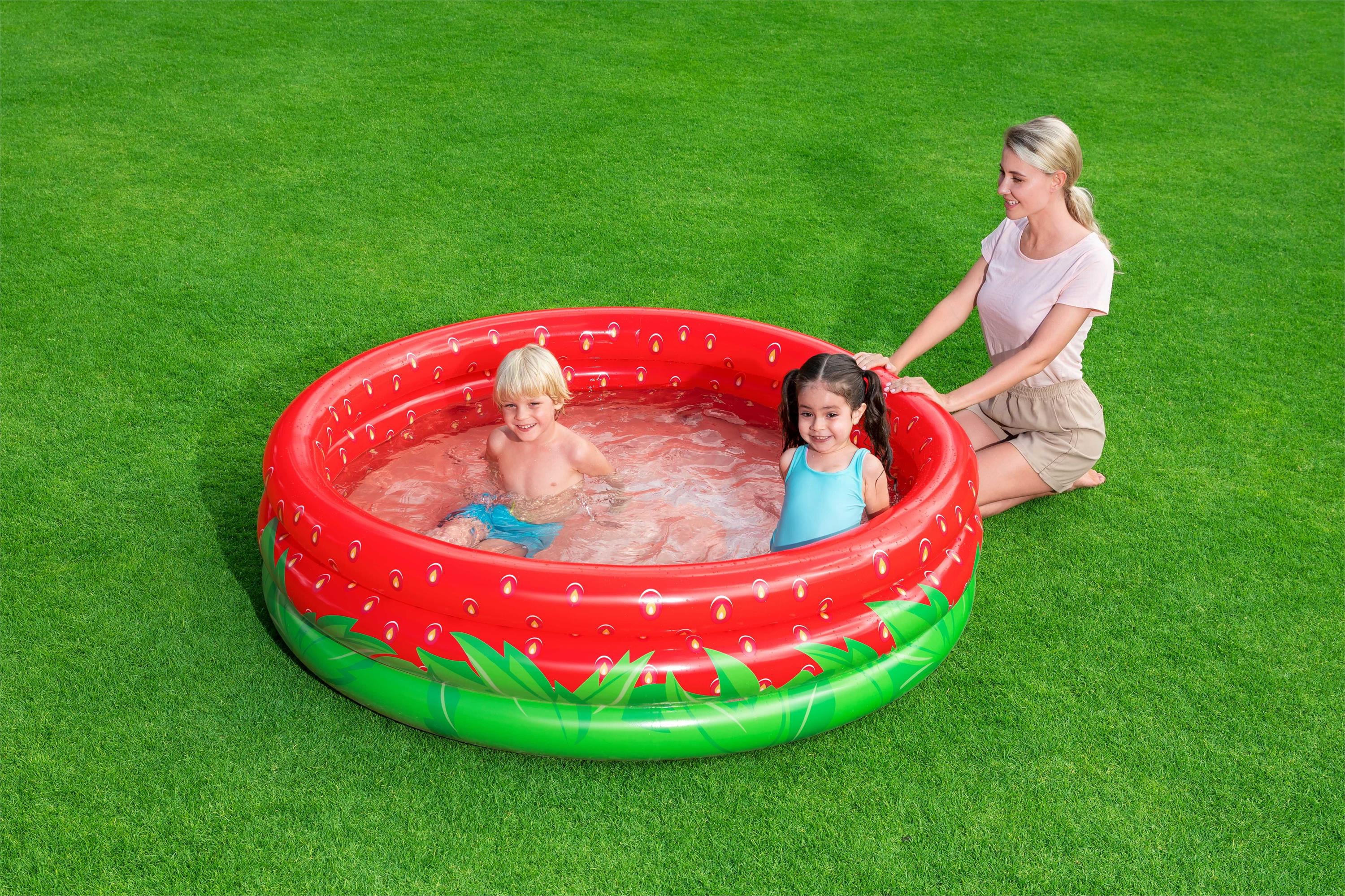 H2OGO! Sweet Strawberry Round Above-Ground Inflatable Play Pool