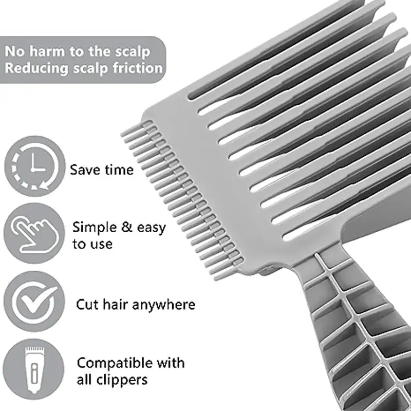 Men's Barber Comb Gradient Comb Oil Head Caliper Comb Long Handle Push