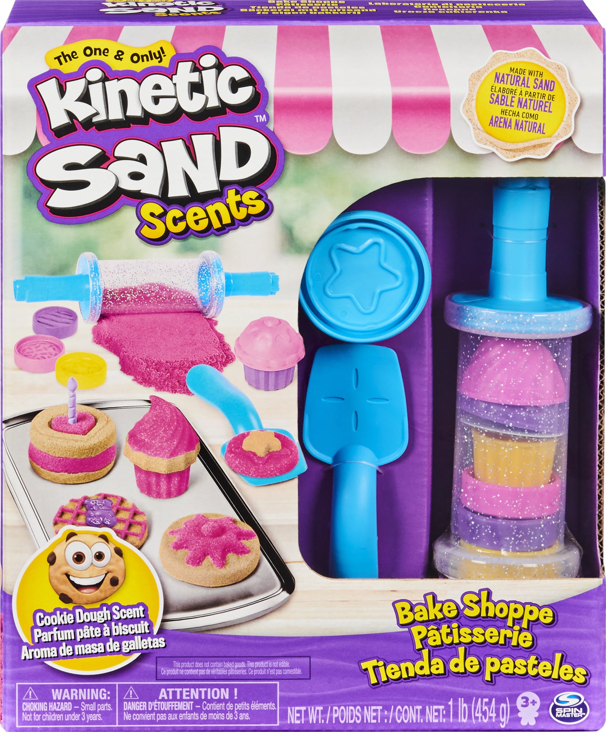 Kinetic Sand Scents, Bake Shoppe Playset with 1lb of Scented and Neon Sand and 16 Tools and Molds (Walmart Exclusive)