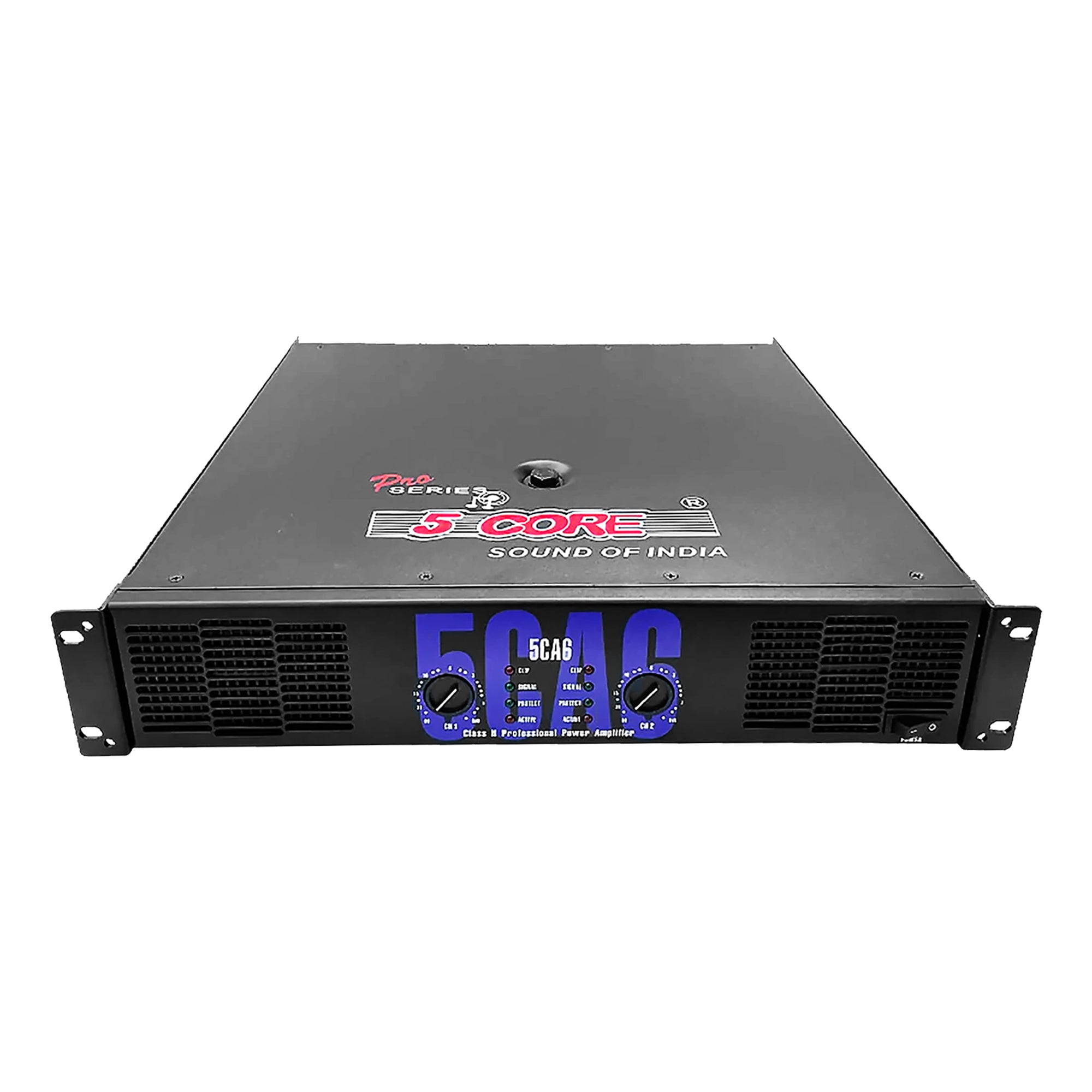 5 Core 900 Watt Peak 2 Channel Power Amplifier Pro/DJ Amp| Amplifier for Music Enthusiasts and DJ and Professional| Efficient Air Cooling - CA 6