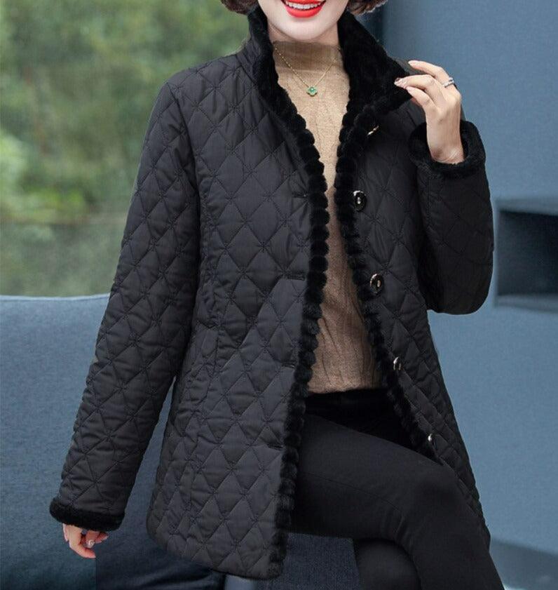 Casaco Feminino Mount™ com Interior em Pelúcia / Muita Classe, Beleza e Conforto para você passar este inverno!