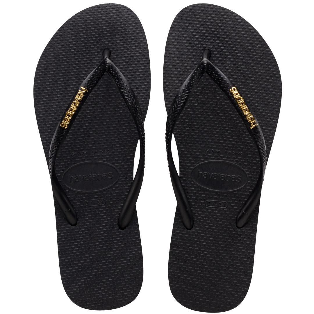 Chinelo Havaianas Slim Logo Metallic