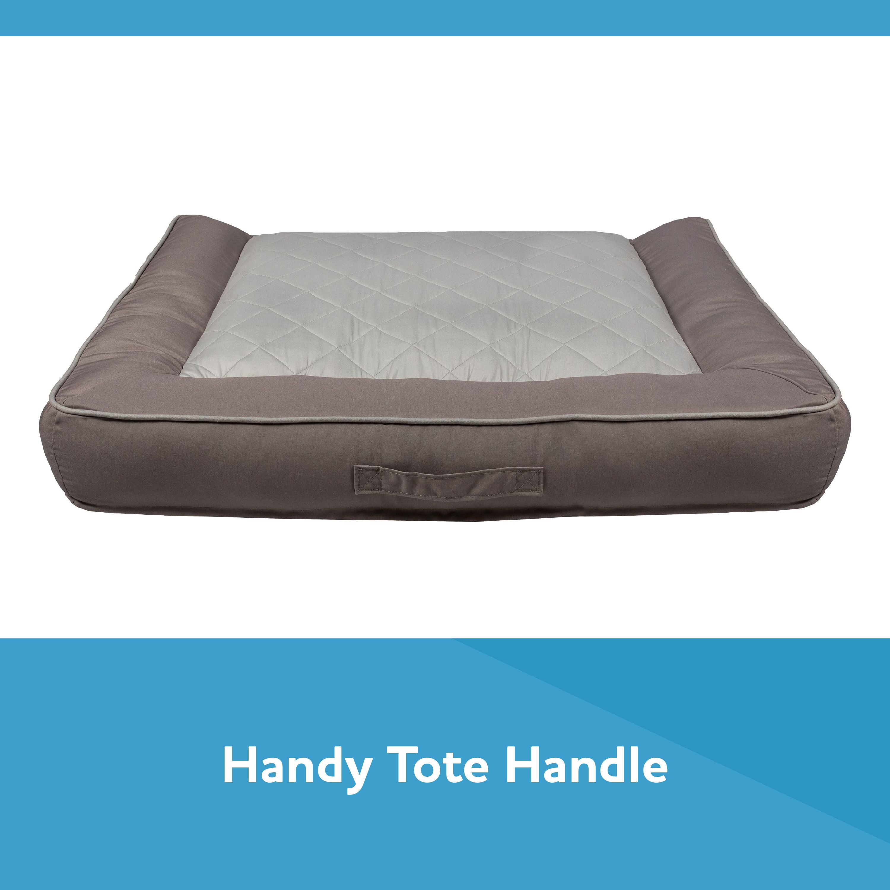 Vibrant Life Large Deluxe Cooling Couch Dog Bed， Tan