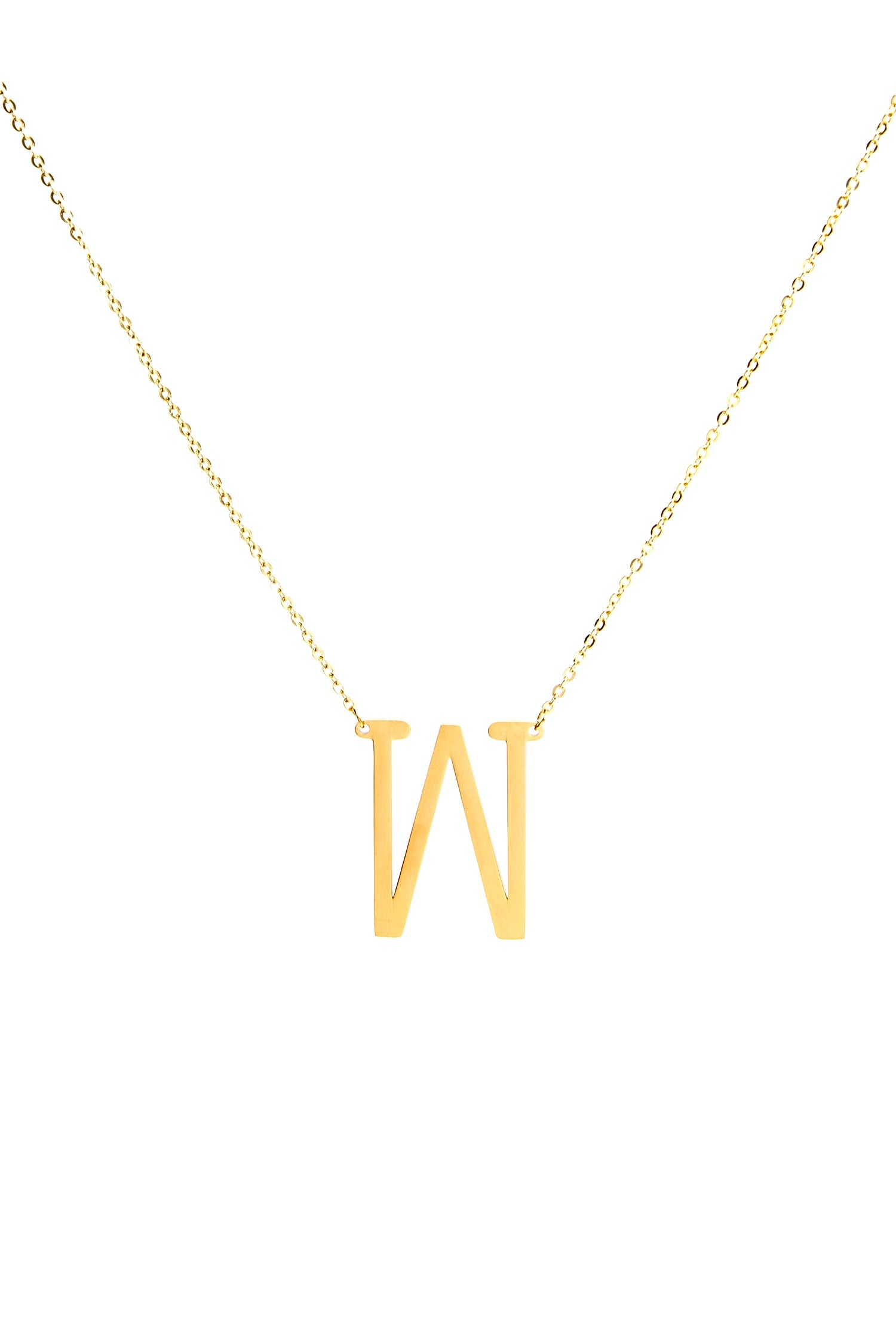 Large Initial Charm Necklace