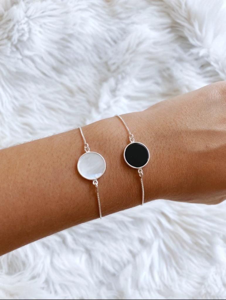 Pulseira C/ Pedra Madrepérola