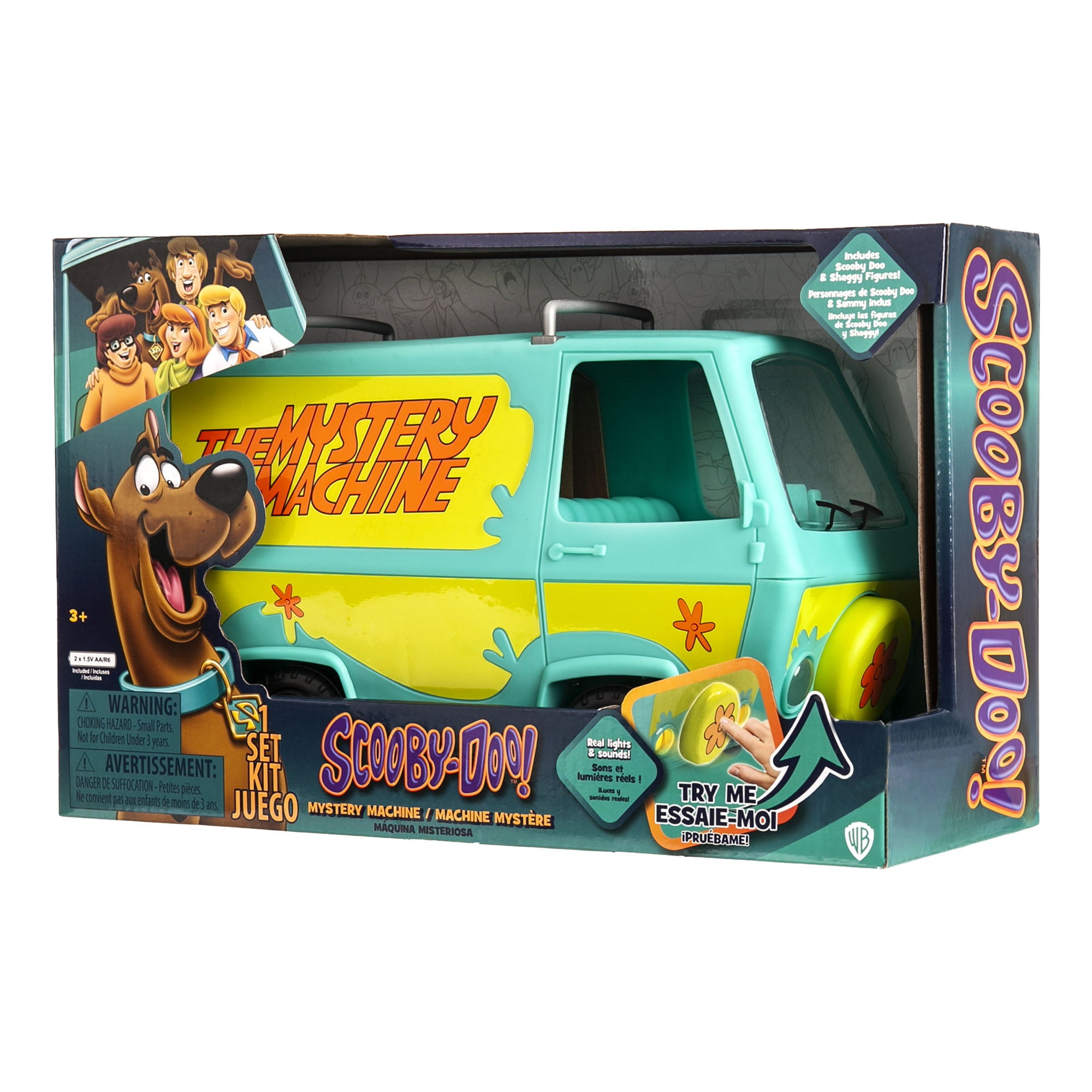 Scooby Doo Mystery Machine - Lights and Sounds - Includes 2 Figures