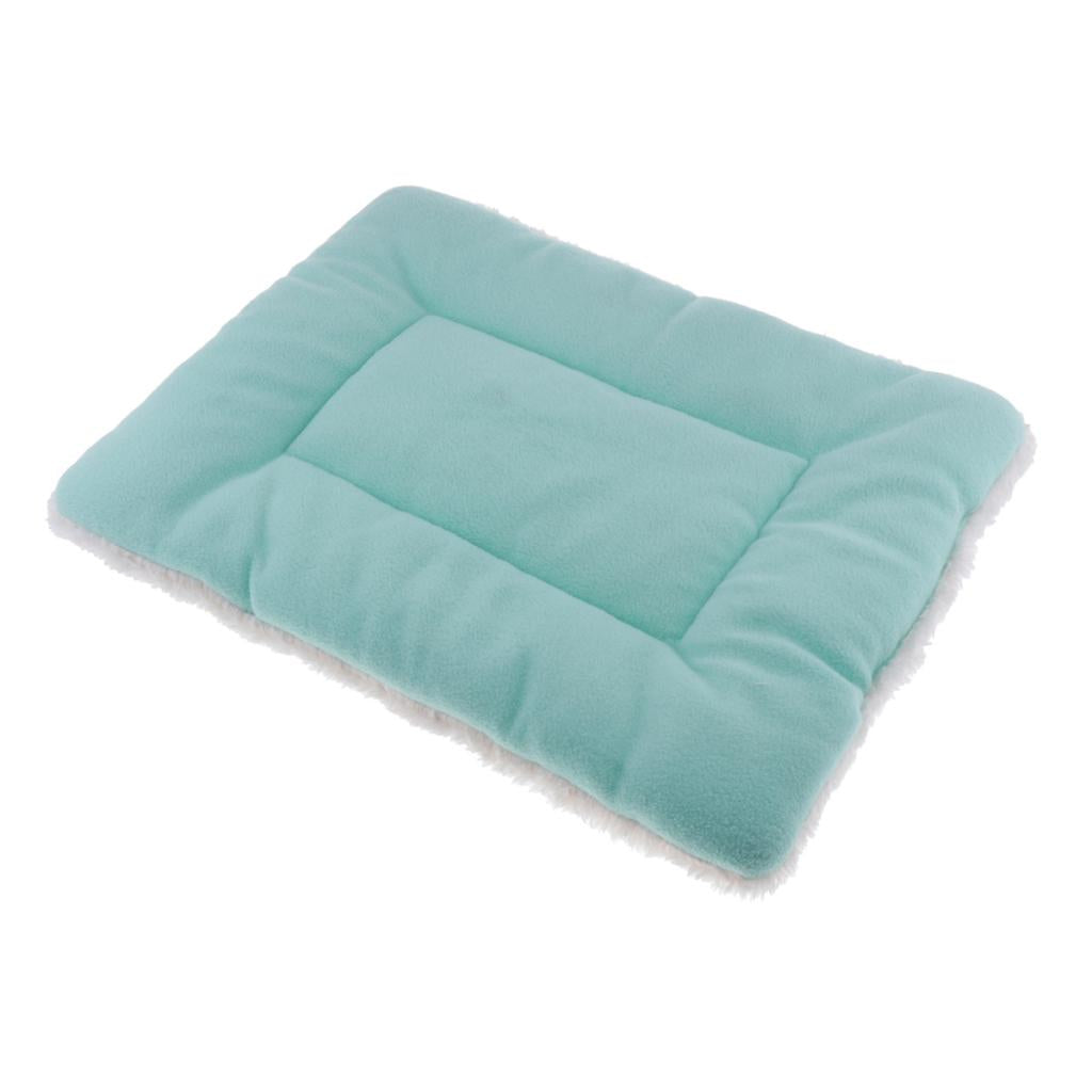 Dog Crate Pad Comfortable Soft Crate Mat Rectangle Pet Crate Pad Slip Machine Washable Dog Kennel Pad Cushion for Pets Sleeping Blue S