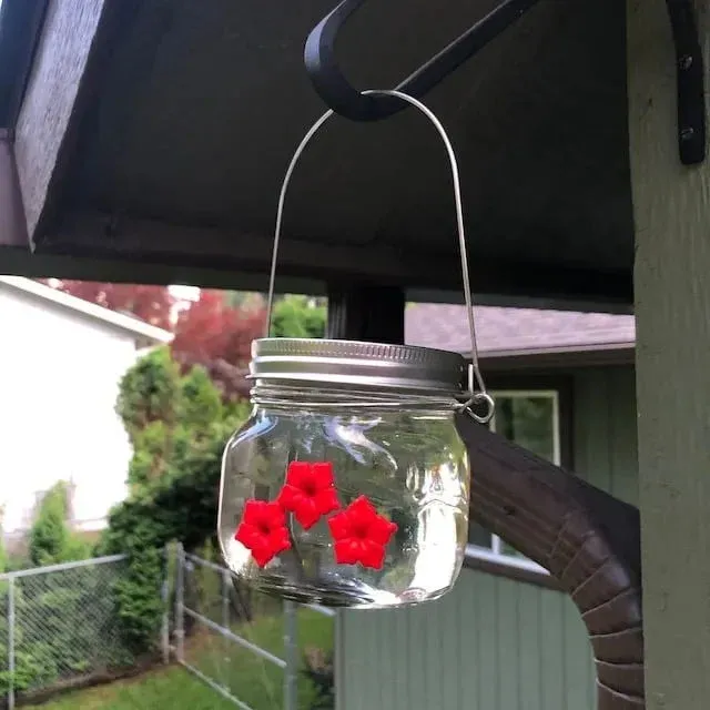 🔥 BIG SALE - 49% OFF🔥🔥- Beautiful Mason Jar Hummingbird Feede