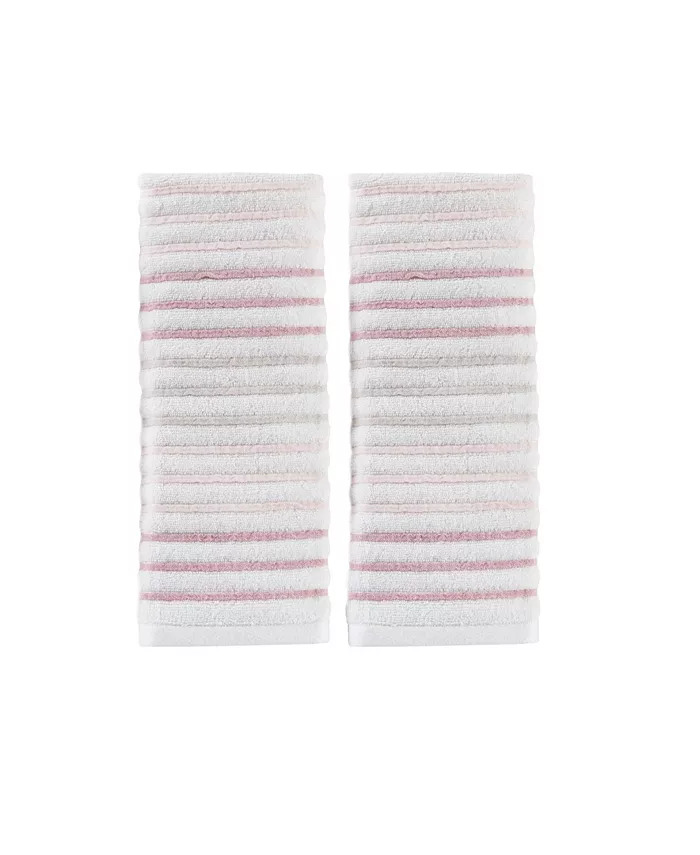 Saturday Knight Tie Dye Stripe 2 Piece Hand Towel Set