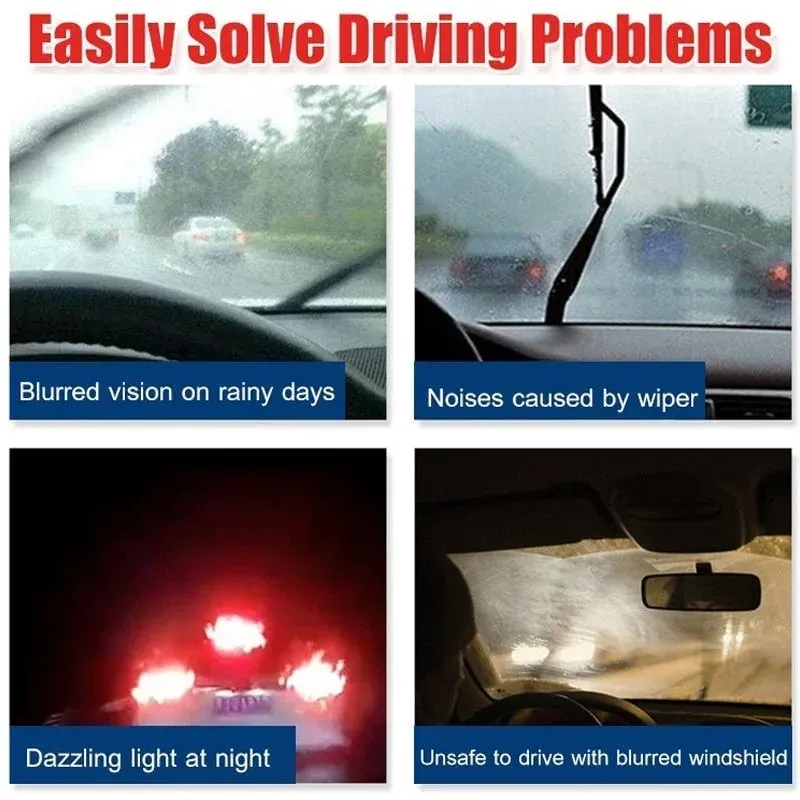 🎊BIG SALE🎊 Car Glass Oil Film Cleaner ♻Safety and Long-term Pr