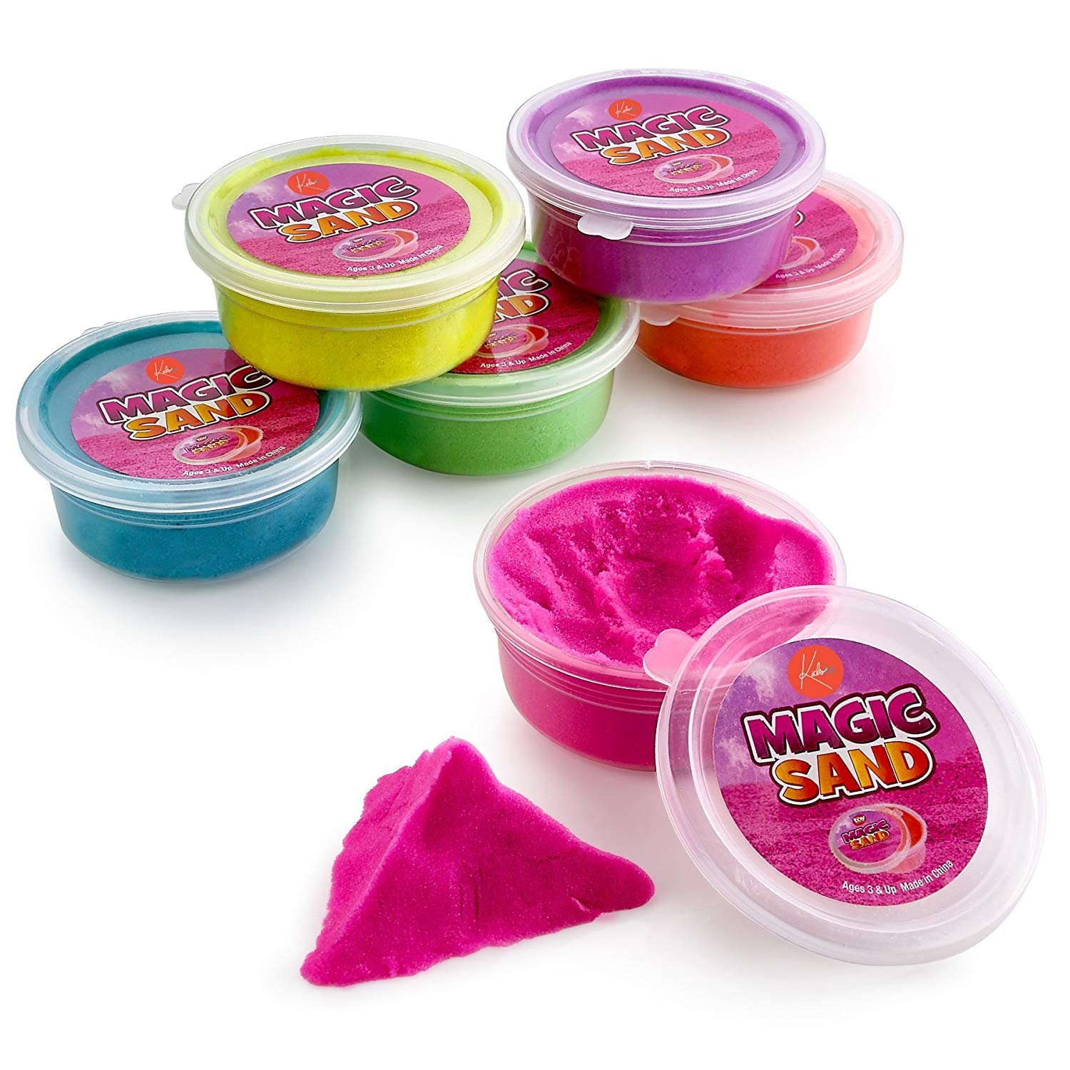 Everything You Need | Kicko Colorful Magic Sand - 6 Pack Of Magic Sand
