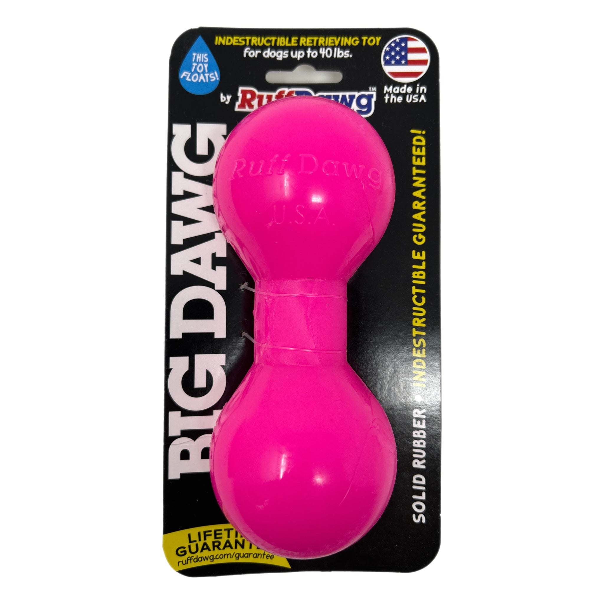 Big Dawg Rubber Barbell Toy by RuffDawg