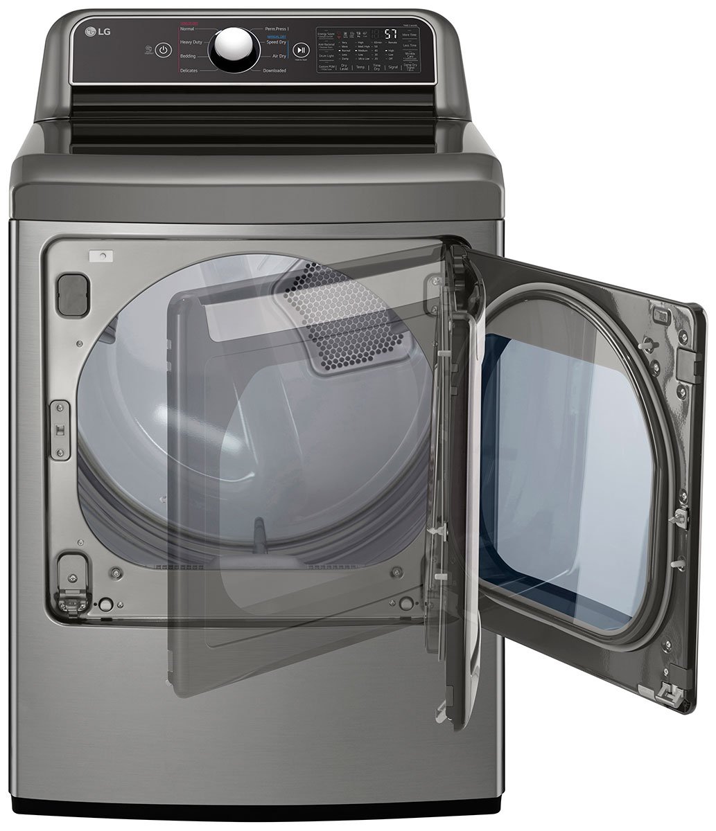 LG 7.3 Cu. Ft. Graphite Steel Gas Dryer With EasyLoad Door