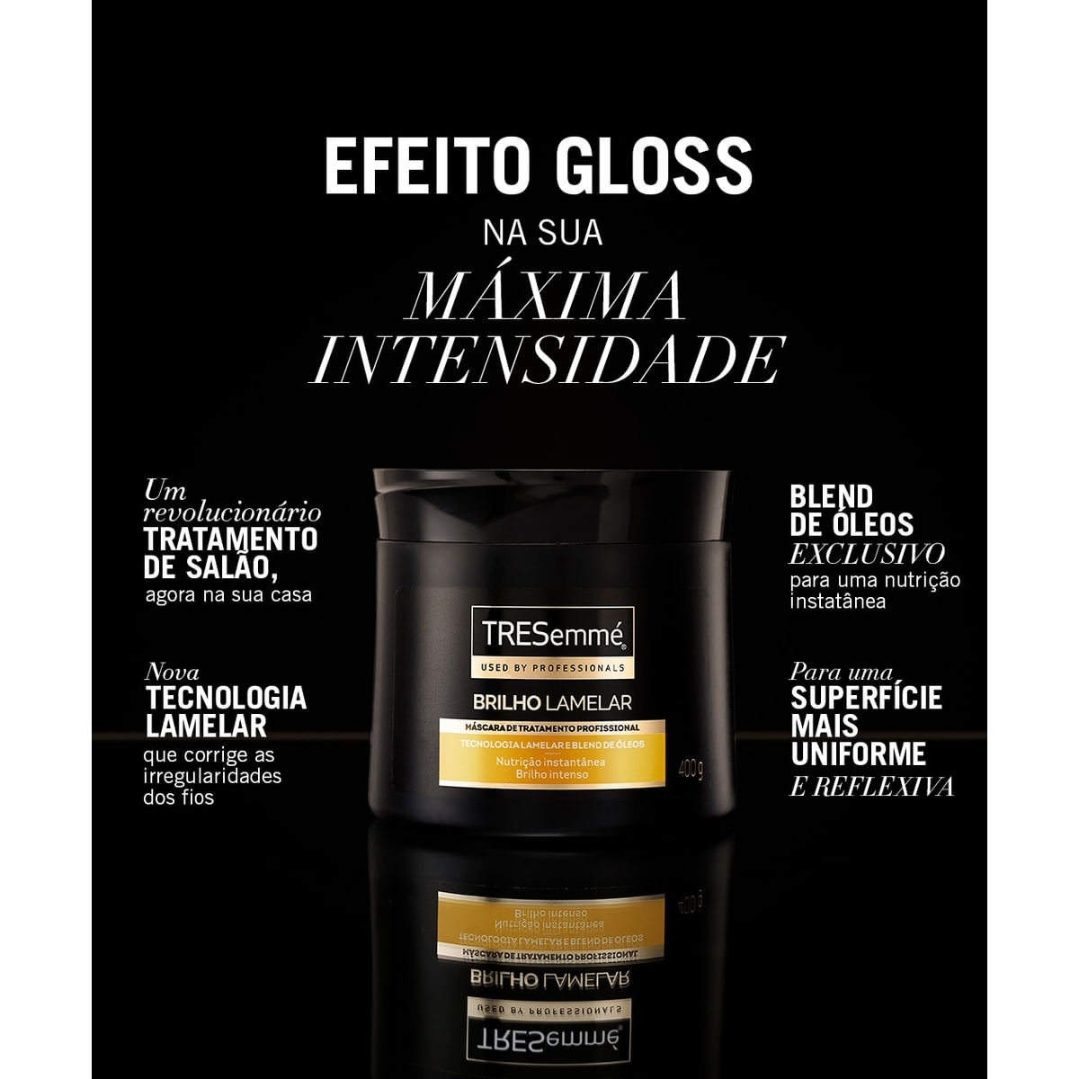 Mascara de Tratamento Tresemme Brilho Lamelar Pote 400g