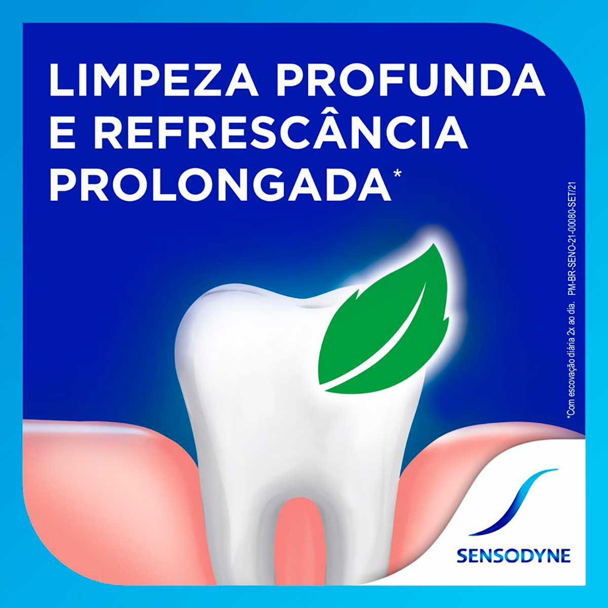 Sensodyne Limpeza Profunda Creme Dental para Sensibilidade nos Dentes 90g