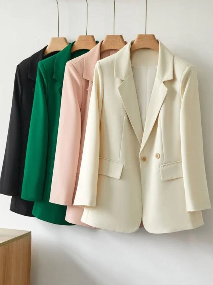 Novo Blazer Casual Chic Feminino - Elegância Minimalista Que Inspira!