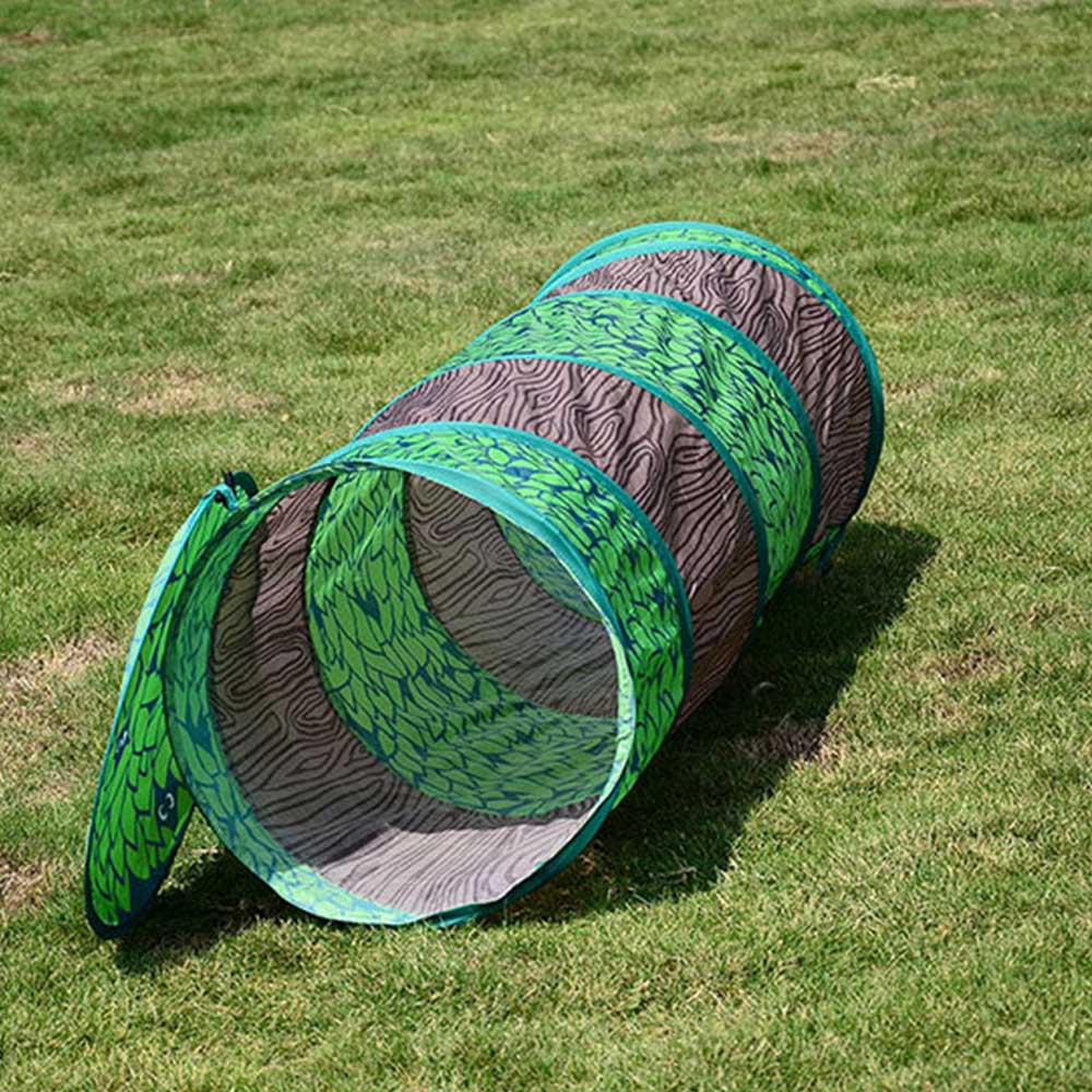 GIUGT Play Tunnel Camouflage Pop Up Tunnel for Kids Indoor / Outdoor Fun - 18 Dia. x 50 inch