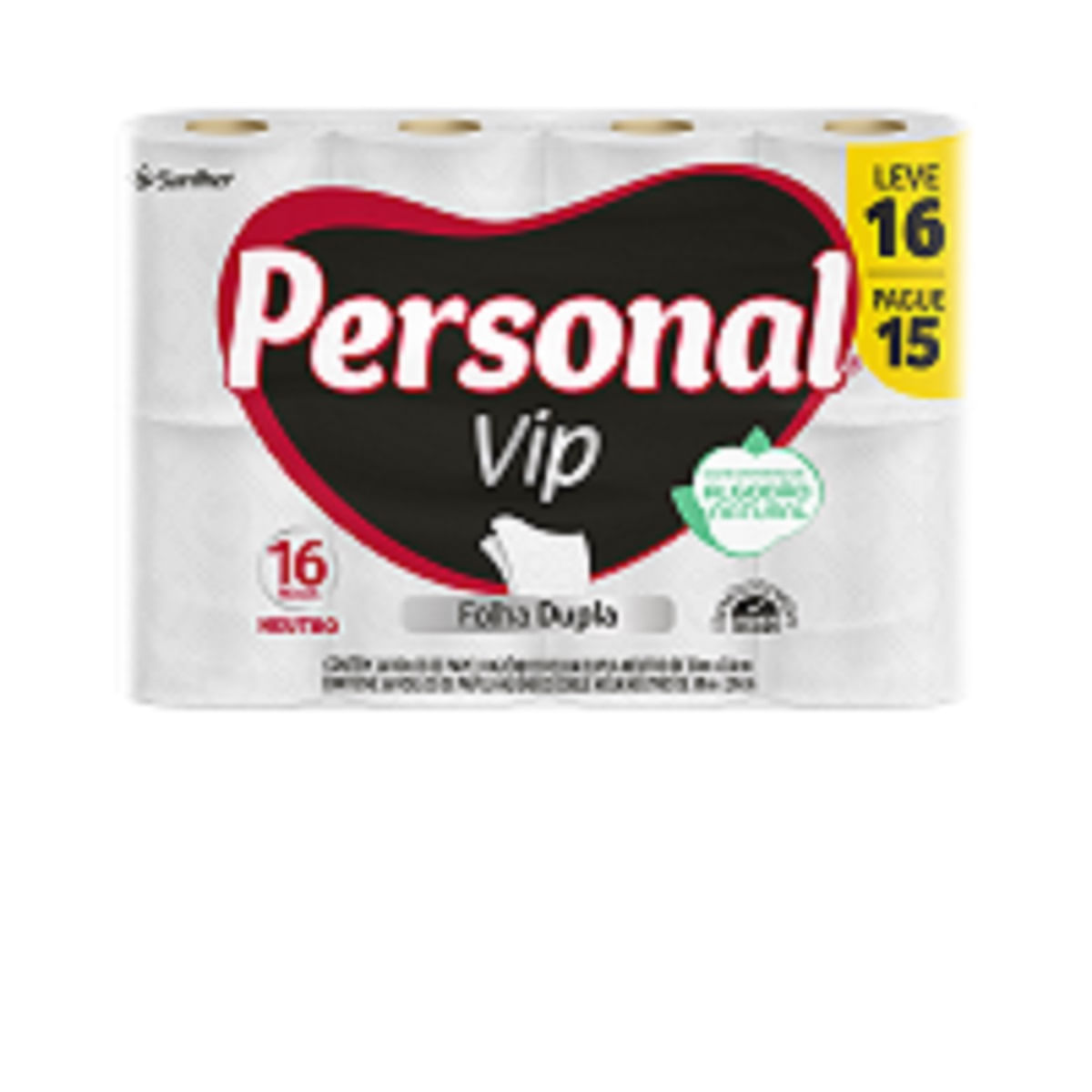 Papel Higienico Folha Dupla 30 Metros Personal Leve 16 Pague 15