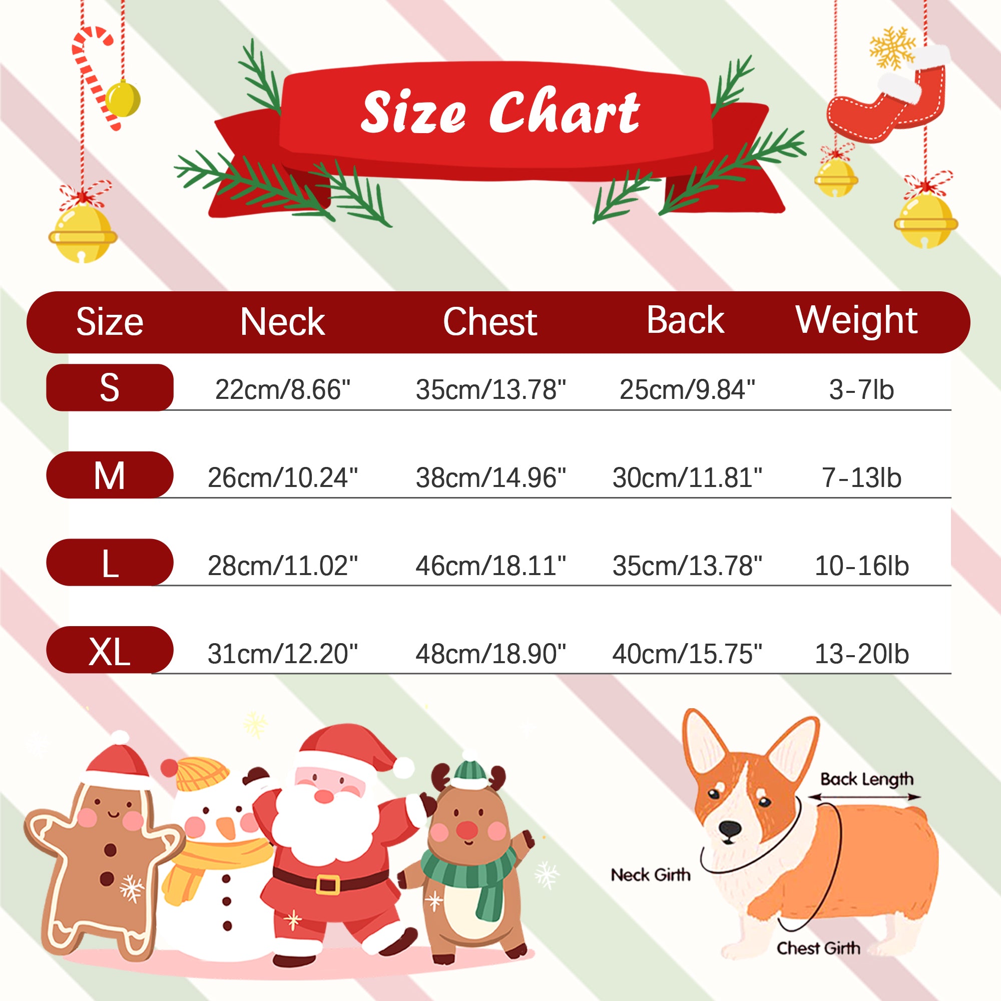 QBLEEV Dog Sweater Christmas Cartoon Christmas Tree Red Pet Cat Winter Knitwear Warm Clothes