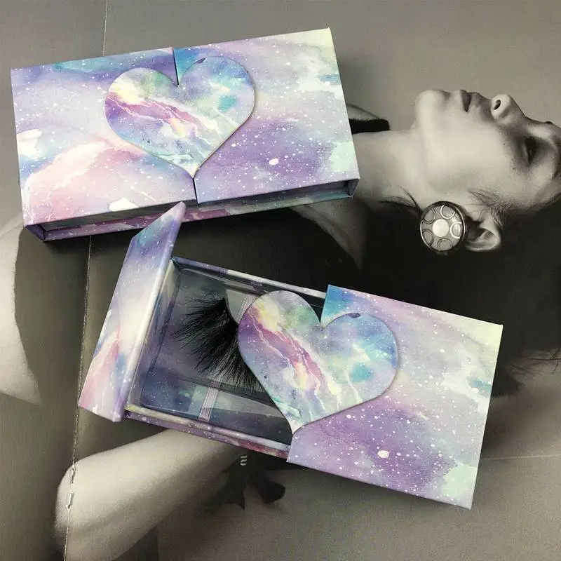 Book Heart False Eyelashes Box