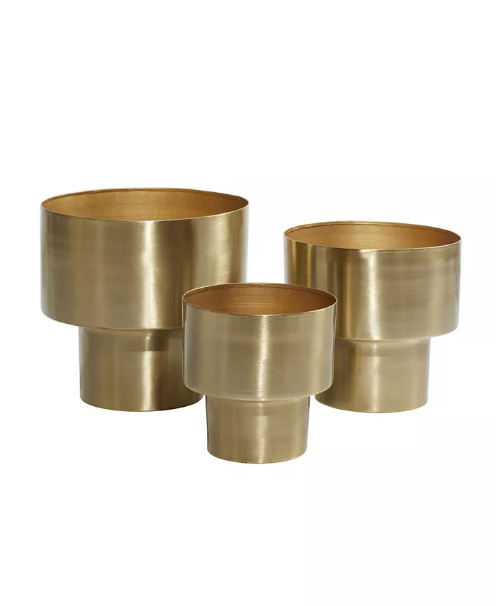 Rosemary Lane Metal Planter， Set of 3