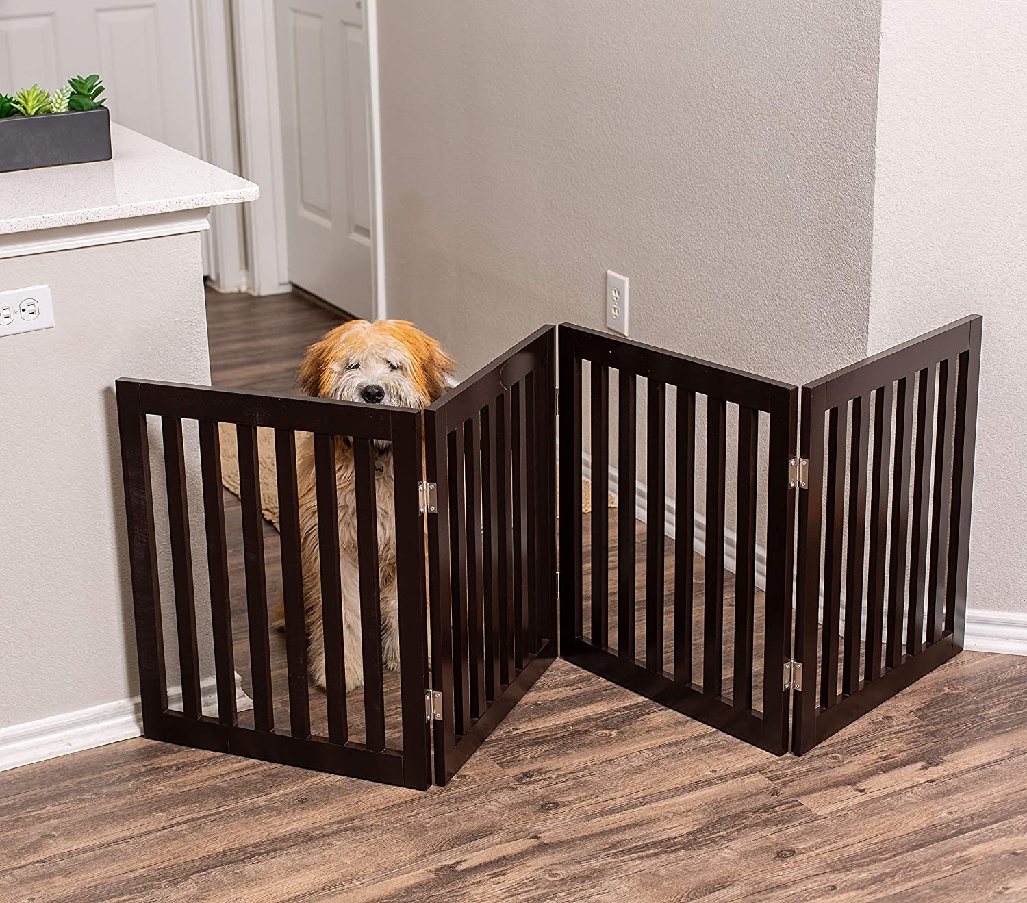 Internet's Best Traditional Pet Gate - 4 Panel - 24