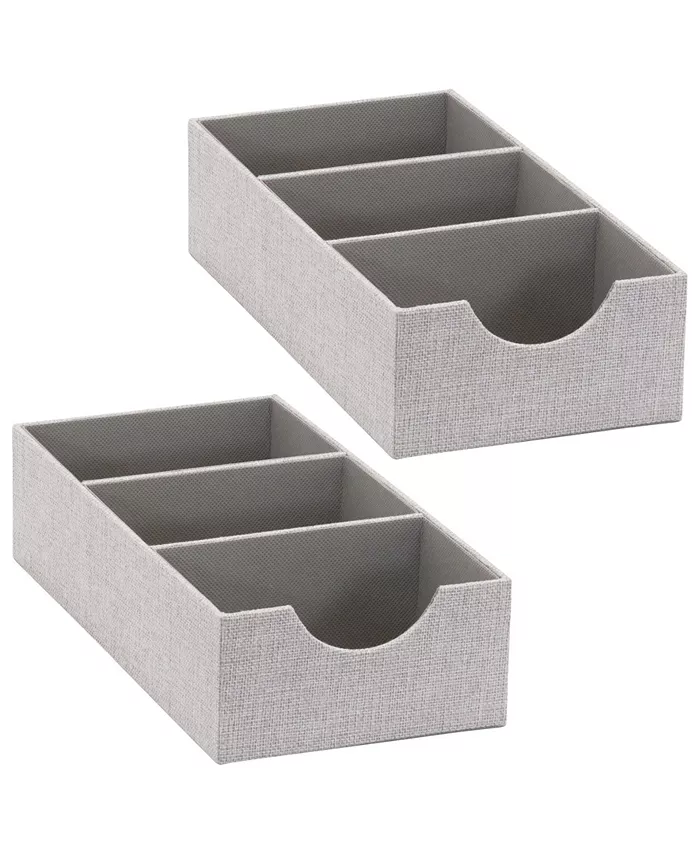 Household Essentials Household Essential 3 Compartment Organizer Tray 2 Pack