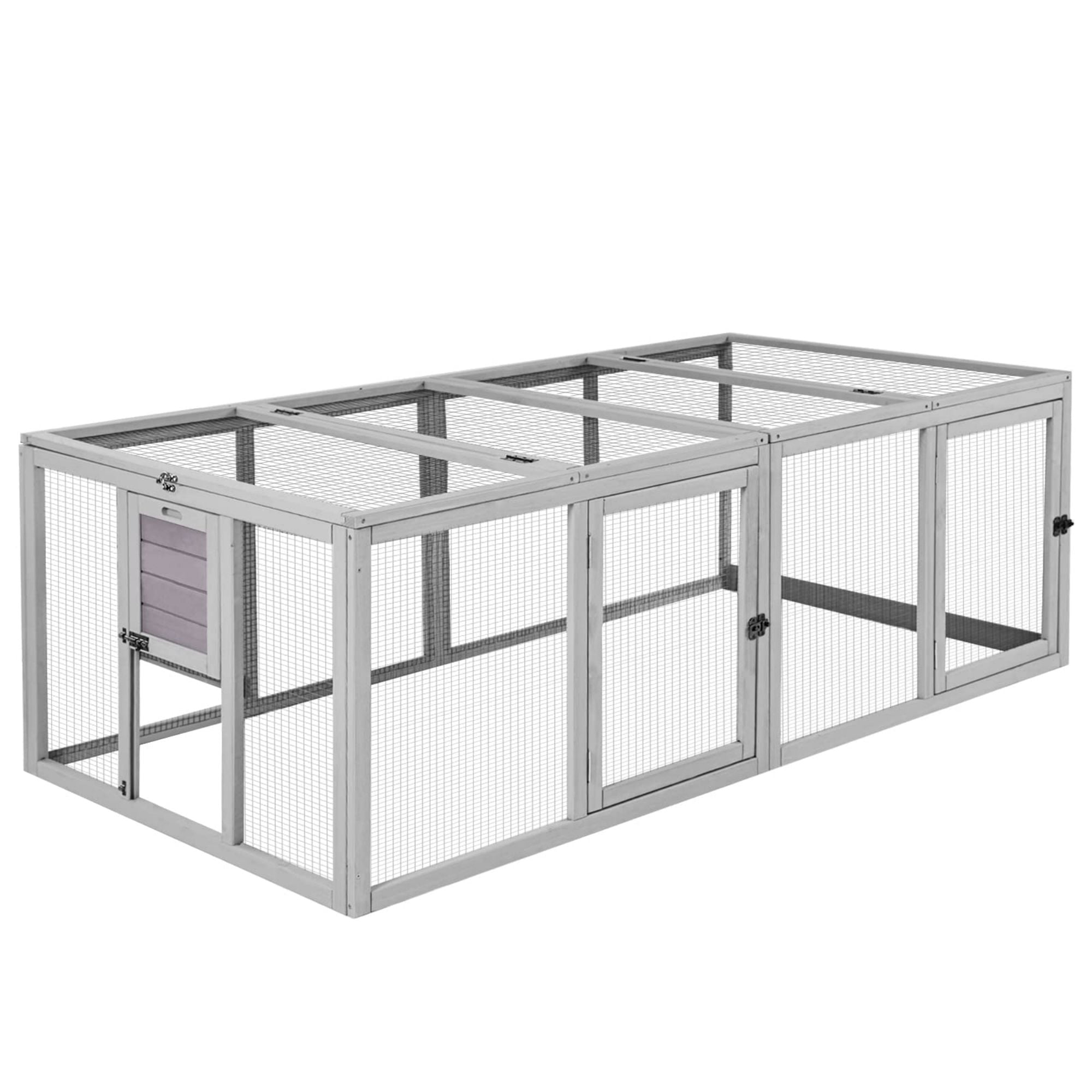 Morgete 20.73 ft² Chicken Coop Extension Chicken Run Large Chicken Pen Rabbit Enclosure Duck House