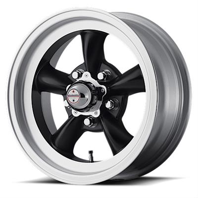American Racing VN1055661B American Racing VN105 Torq-Thrust D Black Wheels with Machined Lips