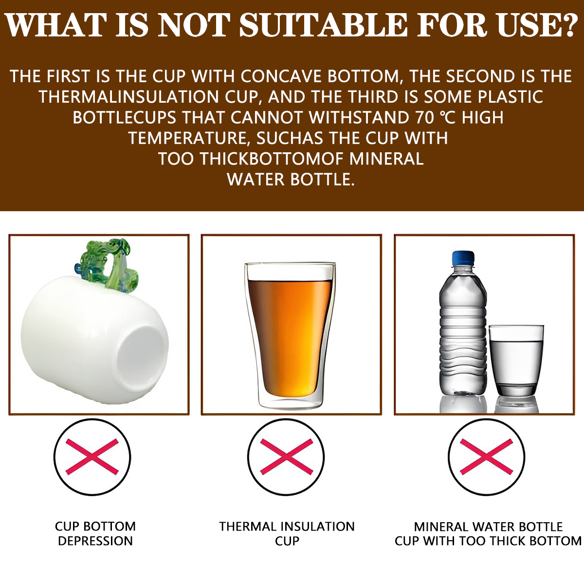 Lochimu Coffee Cup Warmer USB Coffee Cup Warmer Constant Temperature 20-40°C Portable Beverage Warmer Smart Warm Cup Warmer Home Office Dormitory