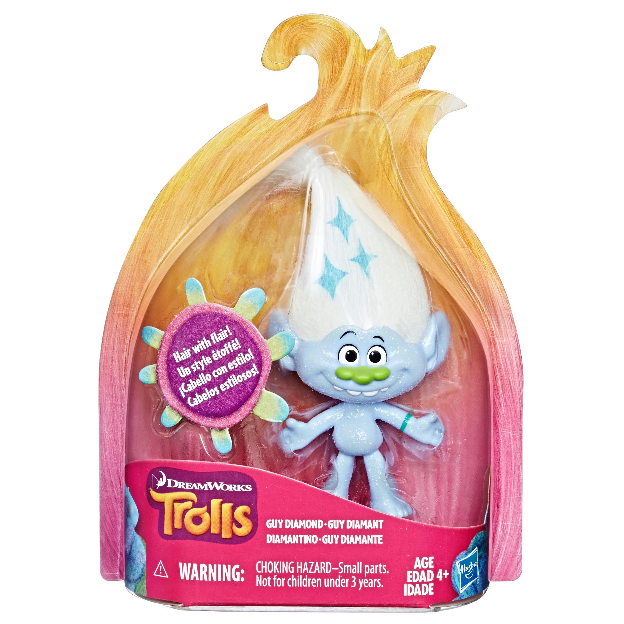 Dreamworks Trolls Guy Diamond Collectible Figure W Ith Printed Hair