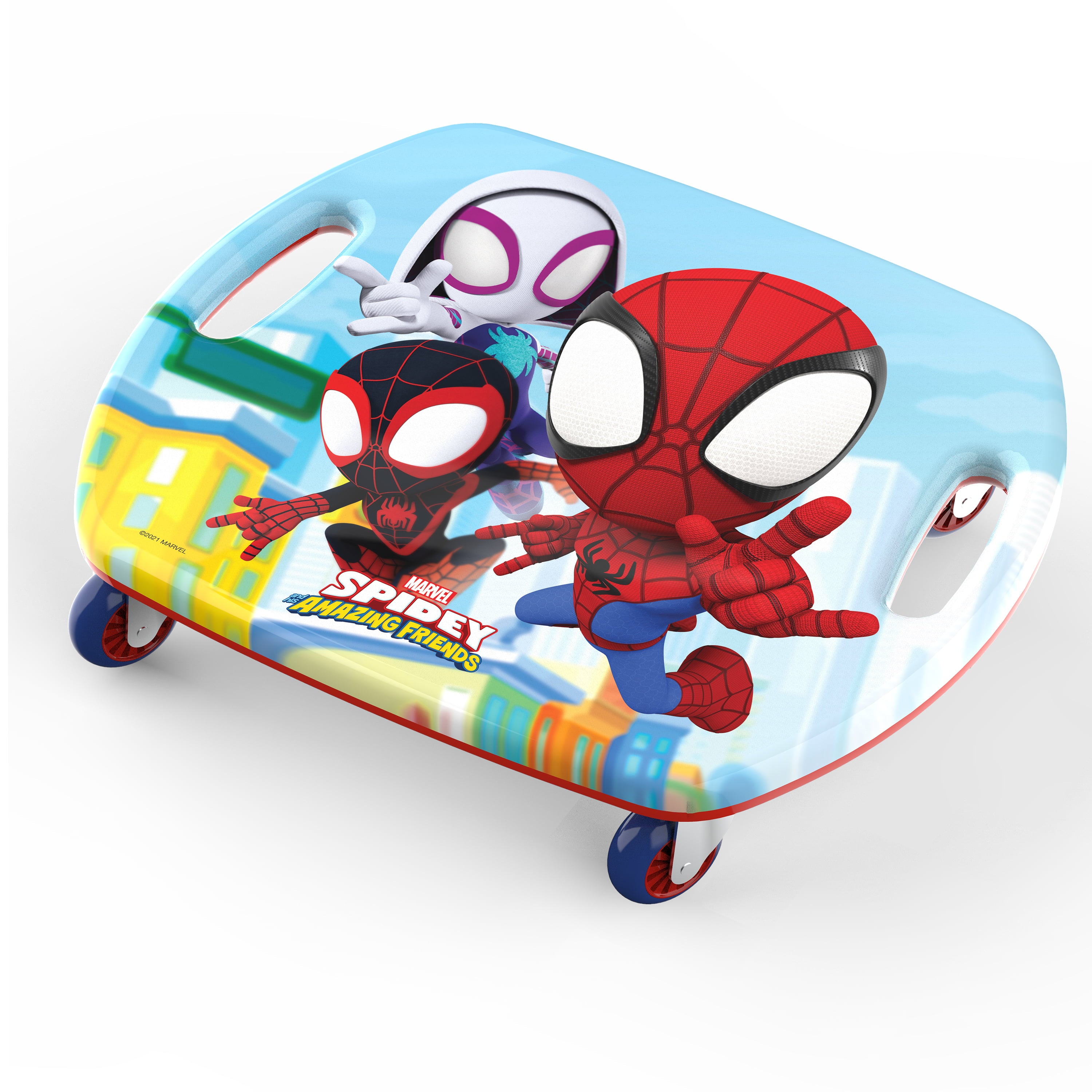 GOMO Spiderman Scoot Racer Unisex Ride-on Scoot Board for Kids 18 Months and up