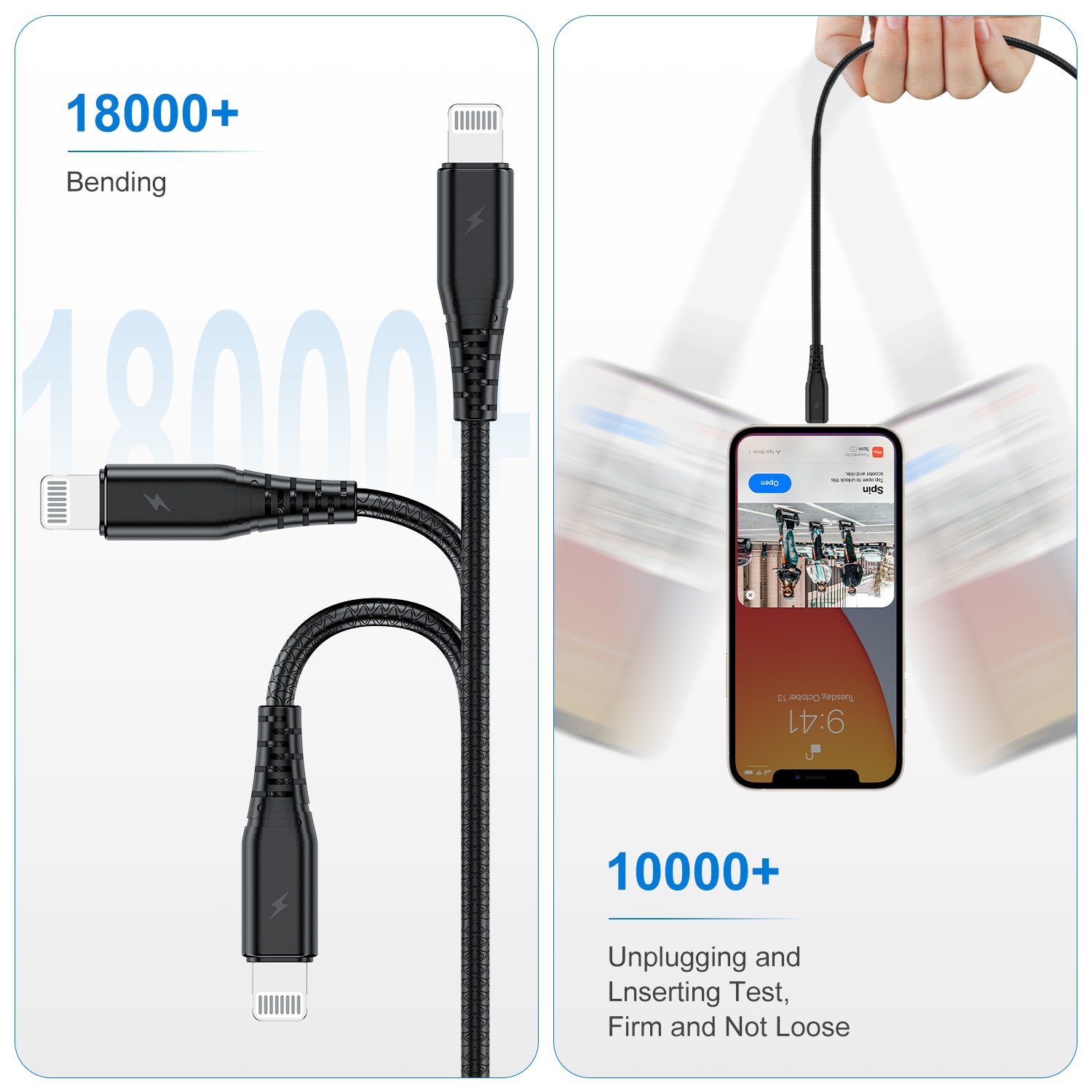 iPhone Charger Cable 3ft， [Apple MFi Certified] 2Pack Lightning Cable 3 Foot， High Fast/Data Sync 3 Feet iPhone Charging Cord for iPhone 13 Pro/12/11/11Pro/11Max/XS/XR//8/7/6/5S/5/SE/iPad Case