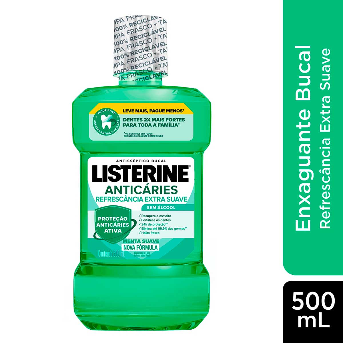 Enxaguante Bucal Listerine Anticaries 500ml