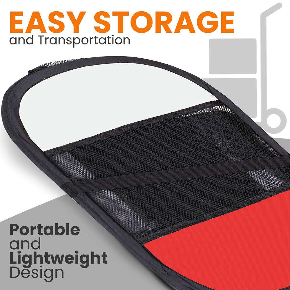 SereneLife 8-Panel Polyvinyl Large Portable Foldable Pet Tent Grey