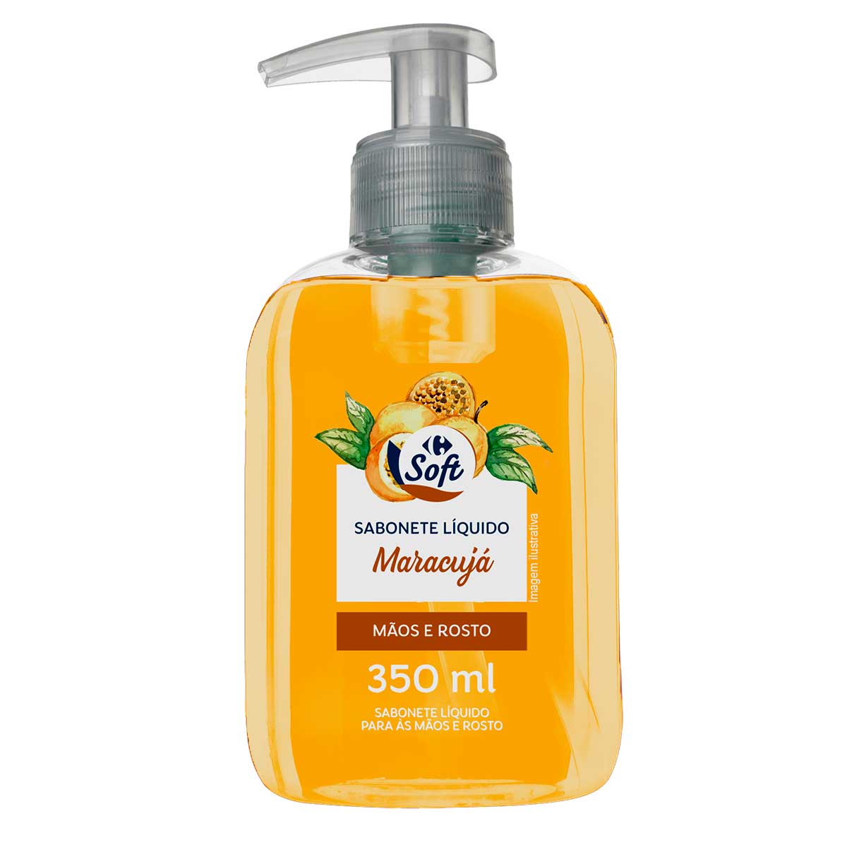 Sabonete Liquido para Maos e Rosto Carrefour Soft Maracuja 350ml