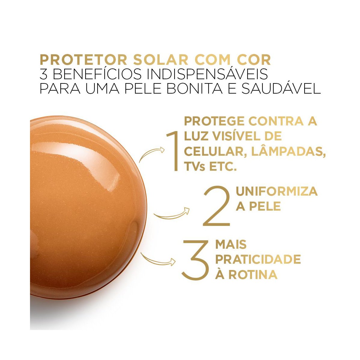 Protetor FPS 60 cor Escura L'oreal Paris UV Defender Antioleosidade