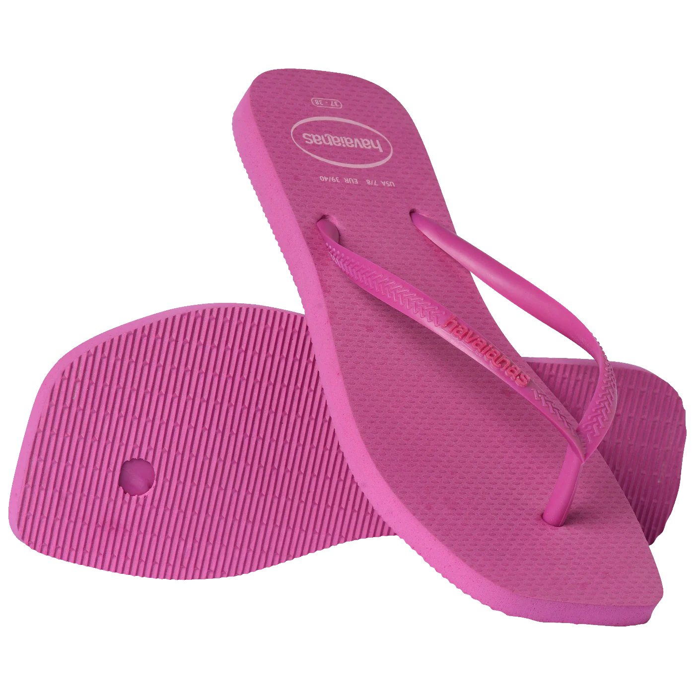 Chinelo Havaianas Slim Square Logo Pop Up