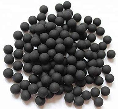 Wearable4U New Reusable Training Soft Rubber Balls 250 pack .68 Caliber (Black Color)