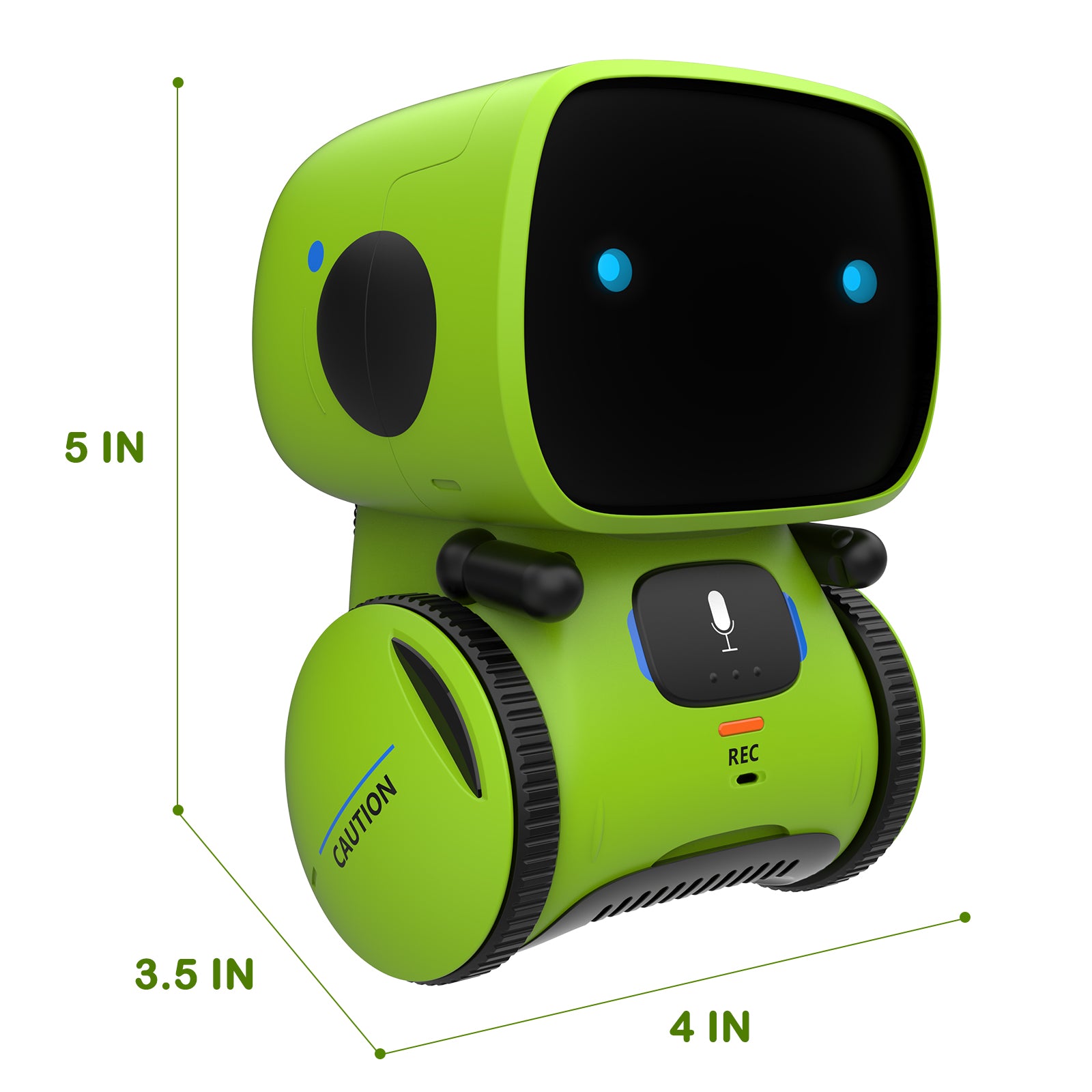 GILOBABY Interactive Smart Robot Toy for Kids， Voice Controlled - Green