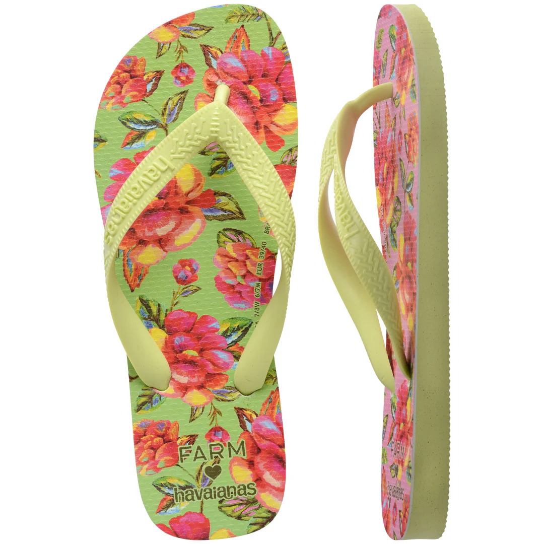 Chinelo Havaianas Farm Flor de Céu