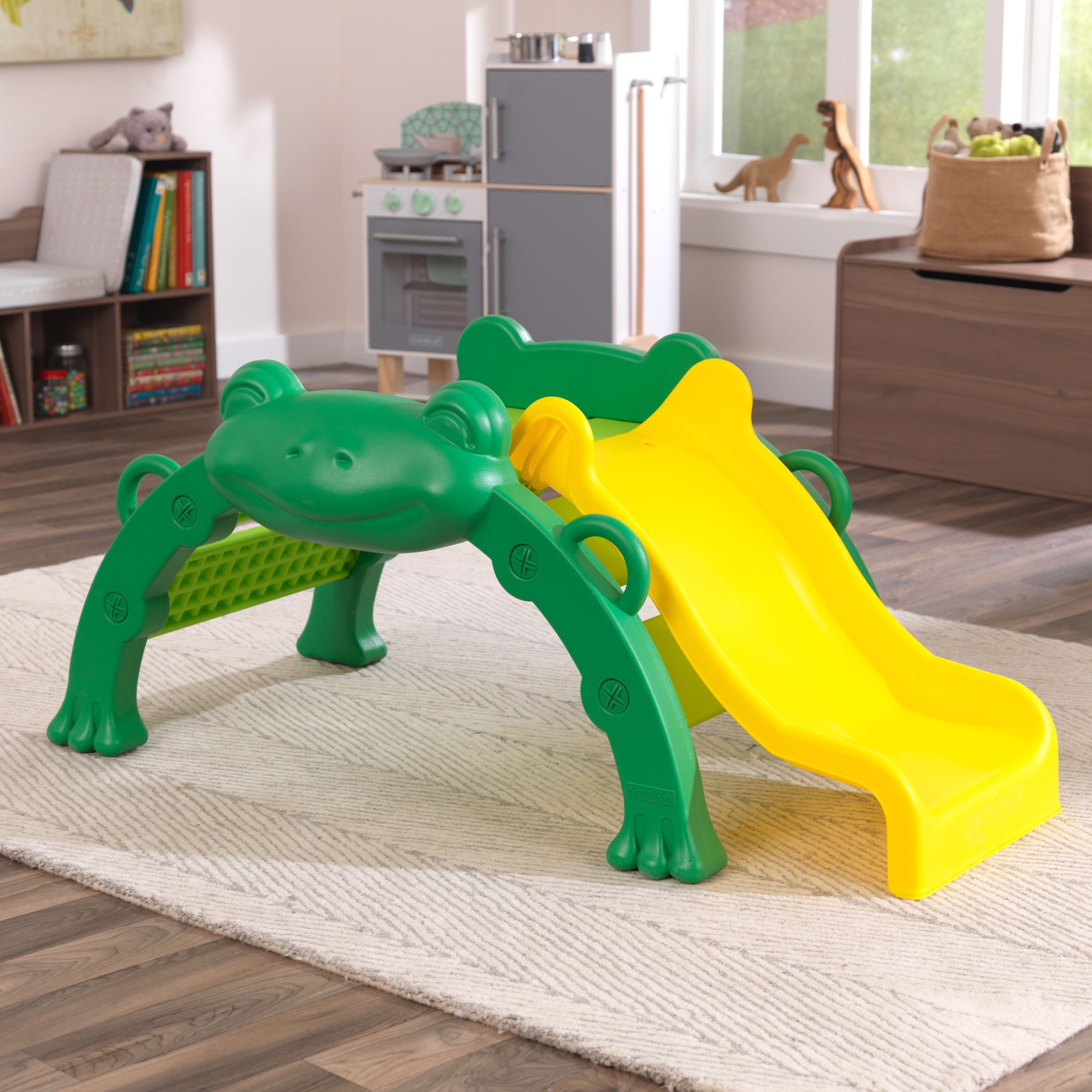 KidKraft Hop and Slide Frog Toddler Climber for Gross Motor Skills
