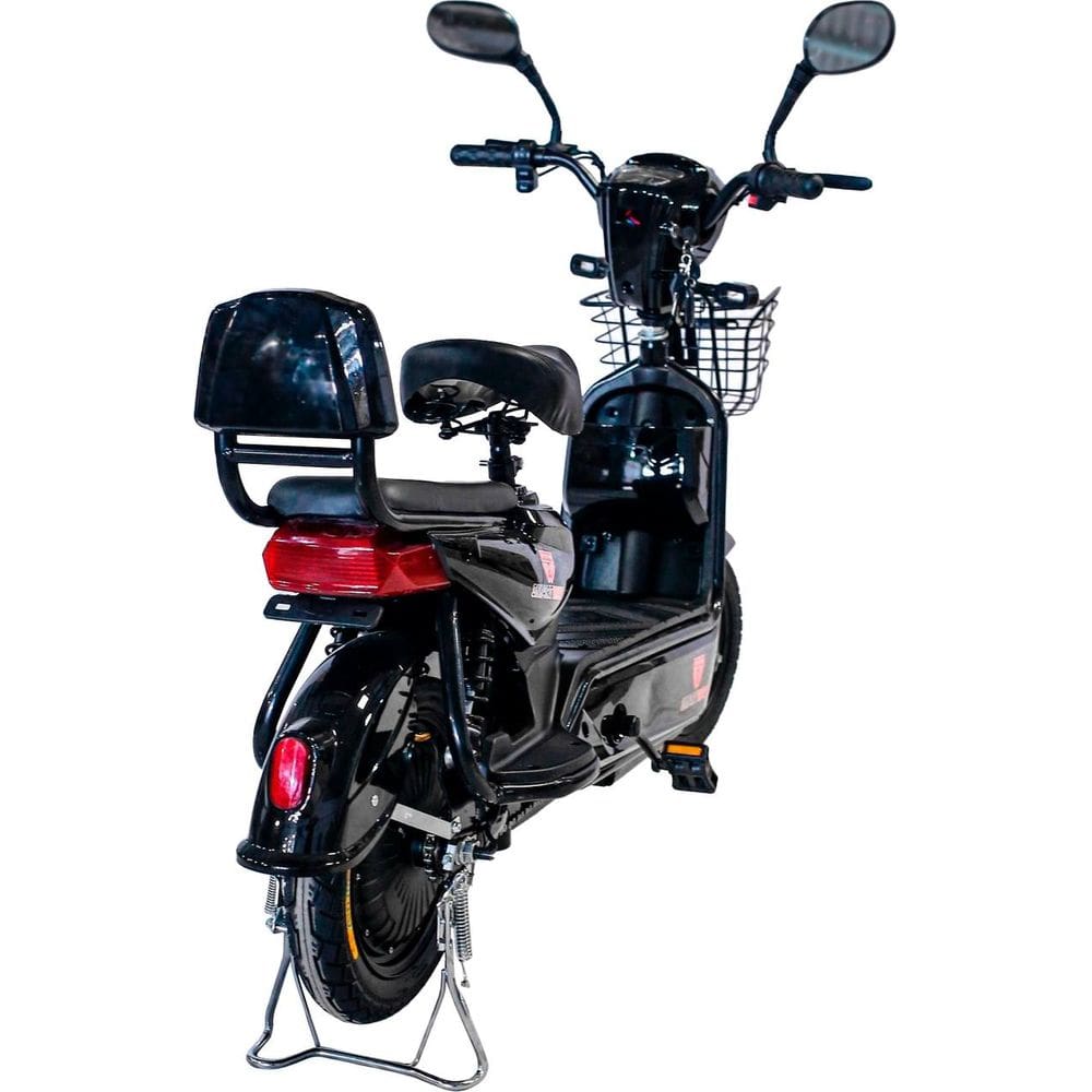 Bicicleta Elétrica Adulto Sem Cnh Scooter Com Acelerador 350 - Preto