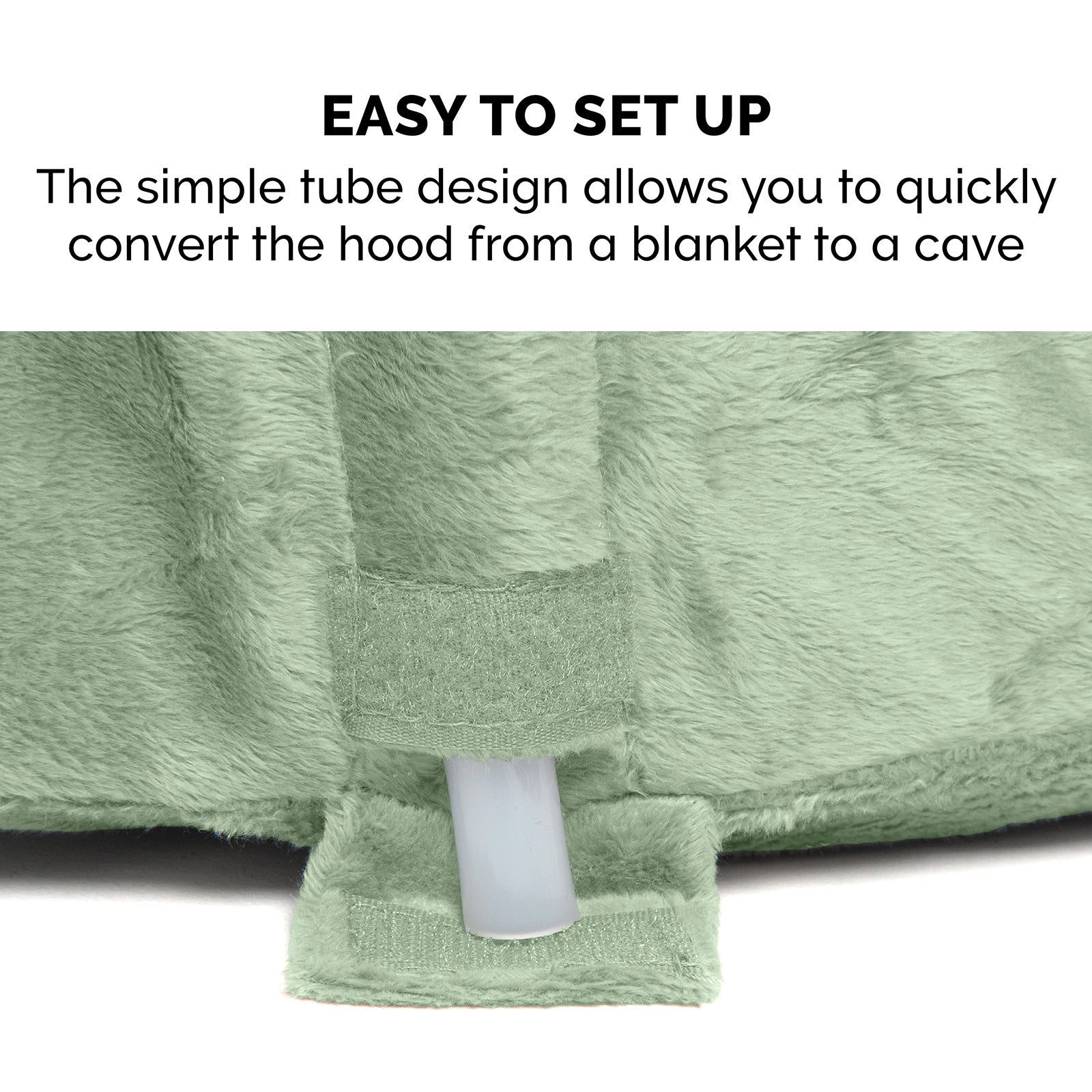 FurHaven | Cooling Gel Microvelvet Snuggery Pet Bed for Dogs and Cats， Sage， 26-Inch