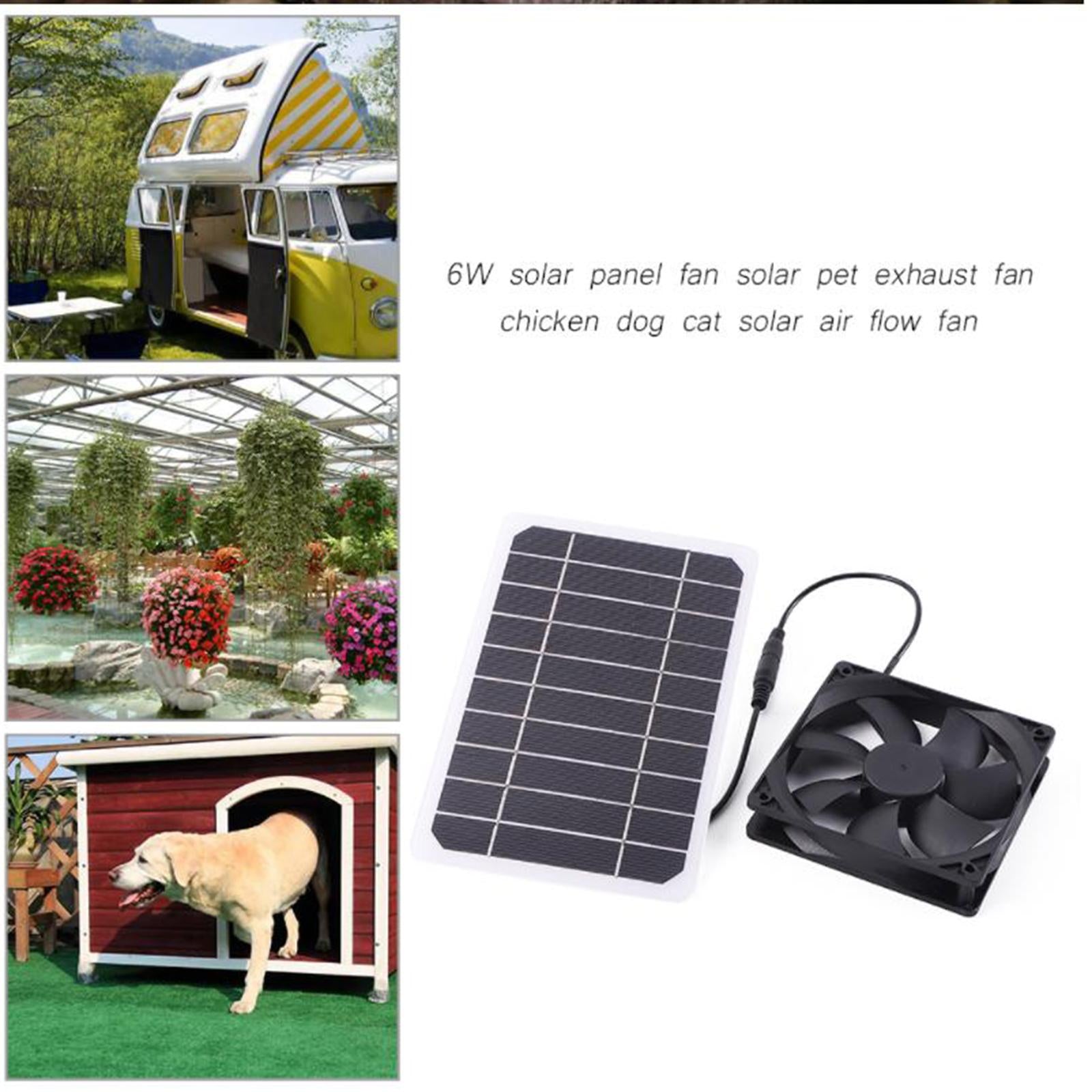 Solar Panel Exhaust Fan Waterproof for Chicken Coops