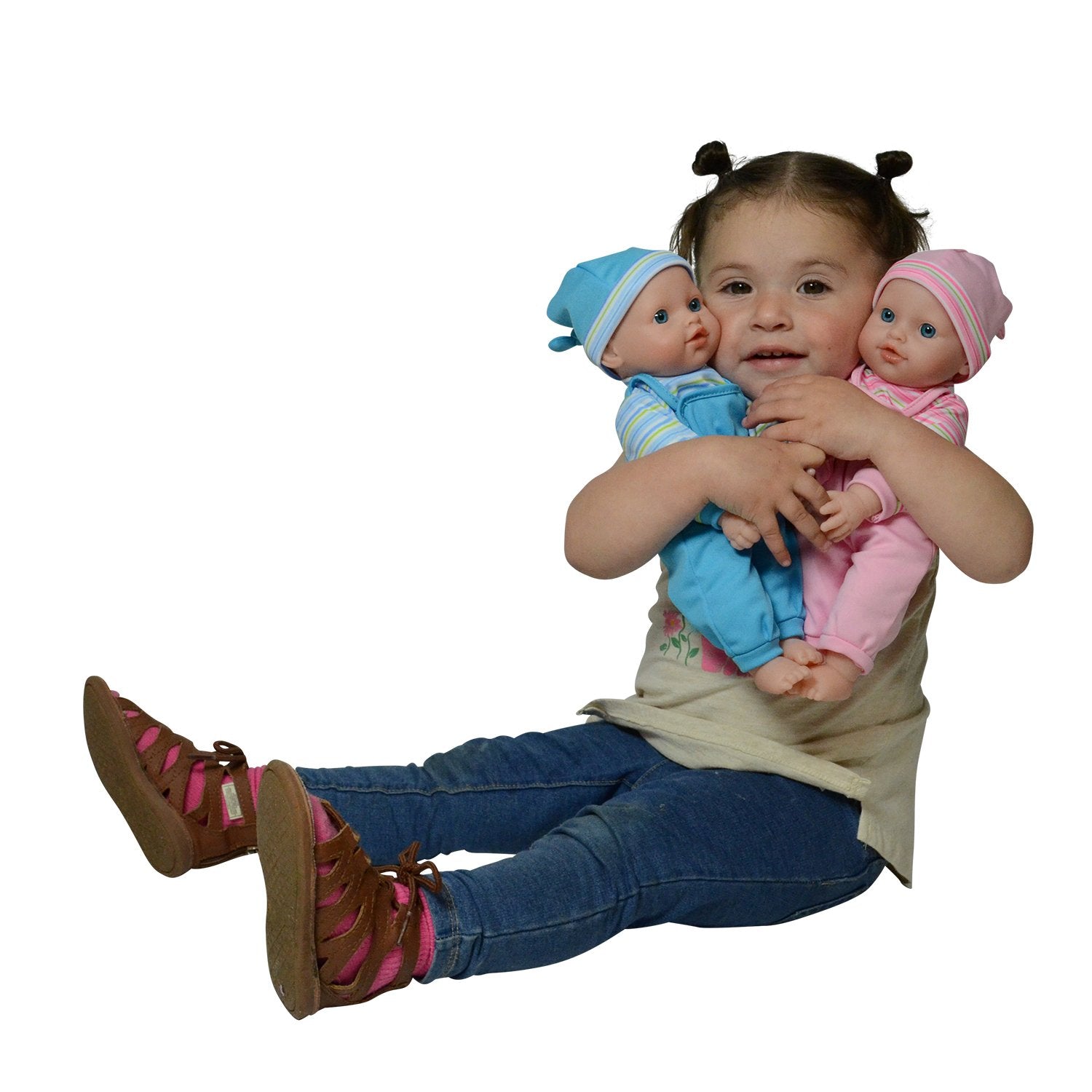 The New York Doll Collection 12" Twins Baby Doll - Soft Body Twin Baby Dolls (12" Caucasian)