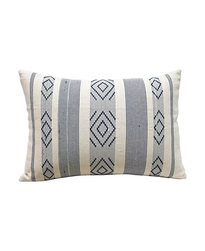 Vibhsa Linden Street Jacquard Woven Decorative Pillow， 14'' x 20''