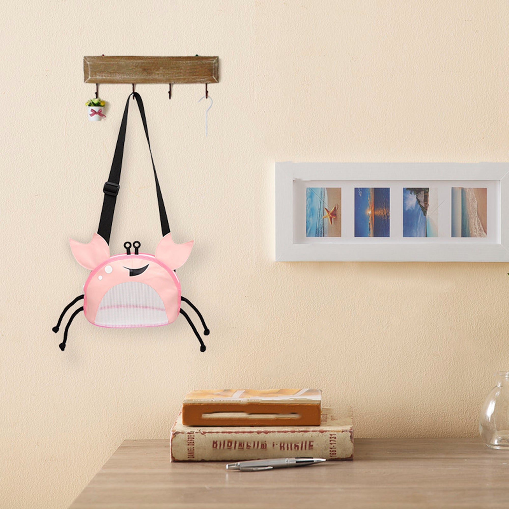 Luckinbaby Mesh Beach Bags, Beach Toy Bags for Kids Girls Boys Sand Away Summer Vacation Sand Treasure Bags