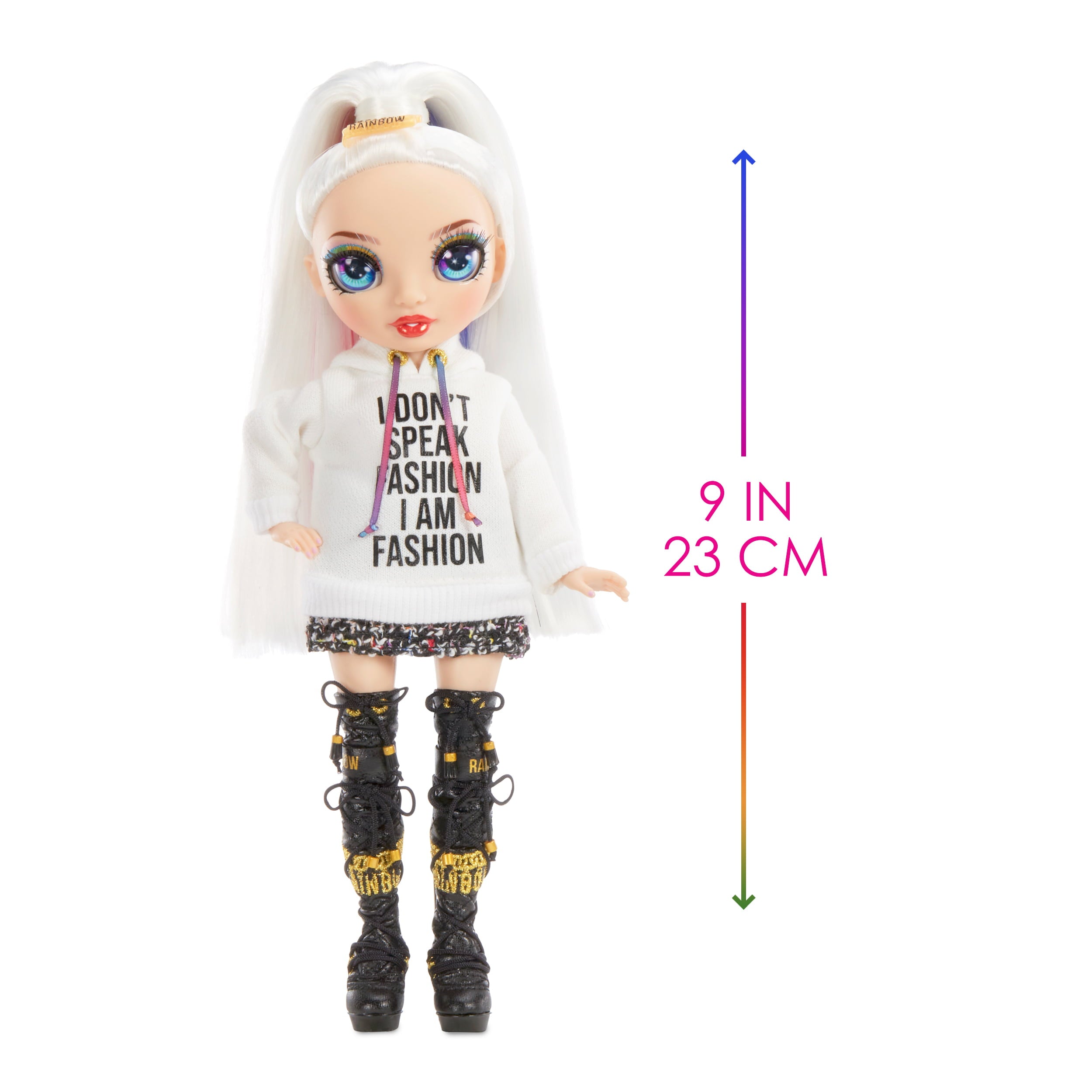 Rainbow High Jr High Amaya Raine- 9-inch RAINBOW Fashion Doll with doll accessories- open and closes backpack. Great Gift for Kids 6-12 Years Old and Collectors
